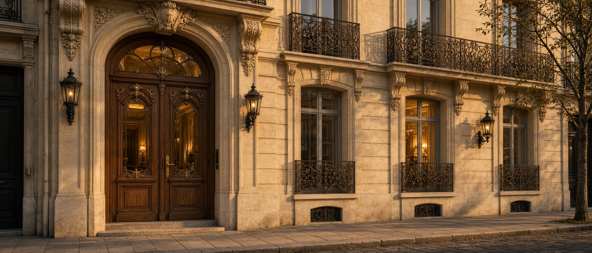 Entrée haussmannienne de prestige